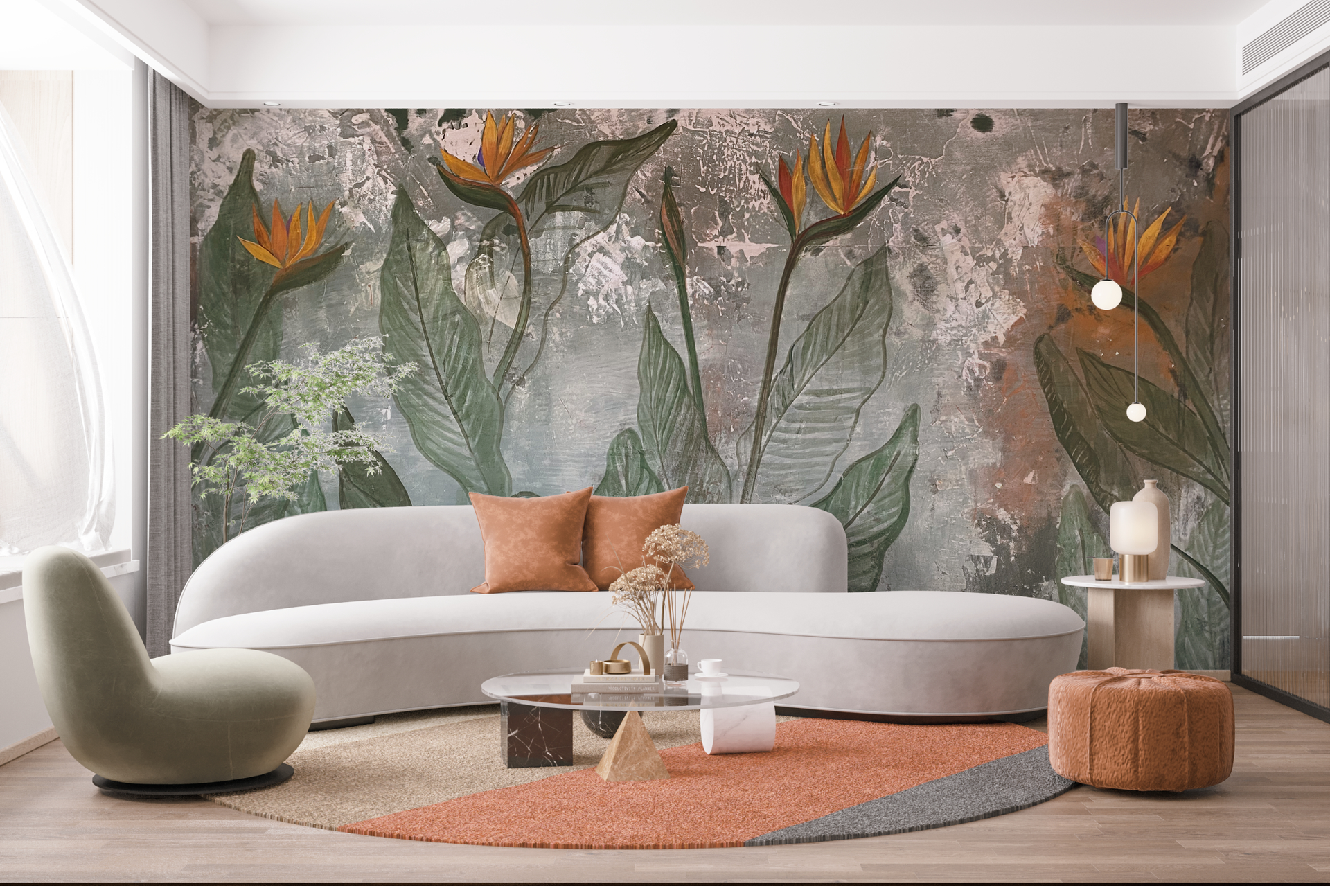 Concepto visual de lujo austero diseñado por Núria Gich, con texturas naturales resaltadas.